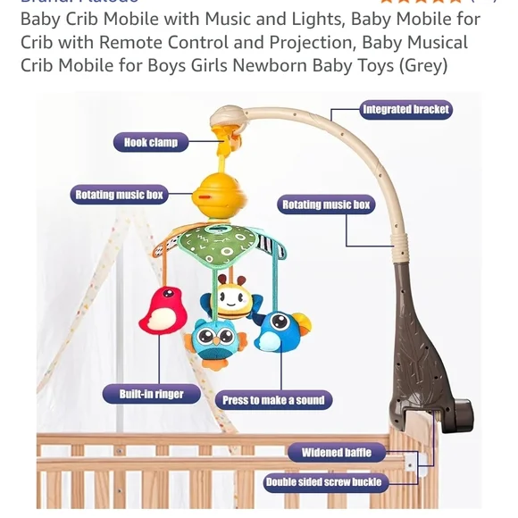Colorful Baby Mobile with Remote Control - Picture 4 of 4